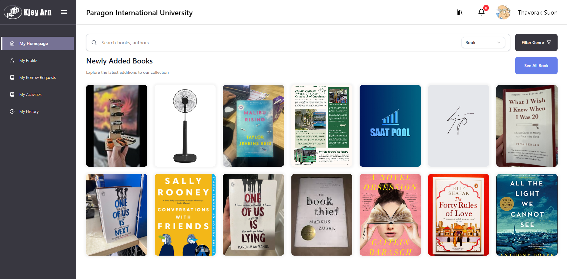 KjeyArn - A Book Borrowing Platform for Universities